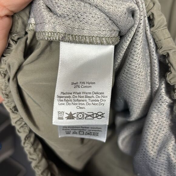 Eddie Bauer Green Hooded Lightweight Mid Length  Rain Jacket Size XL - Picture 9 of 15